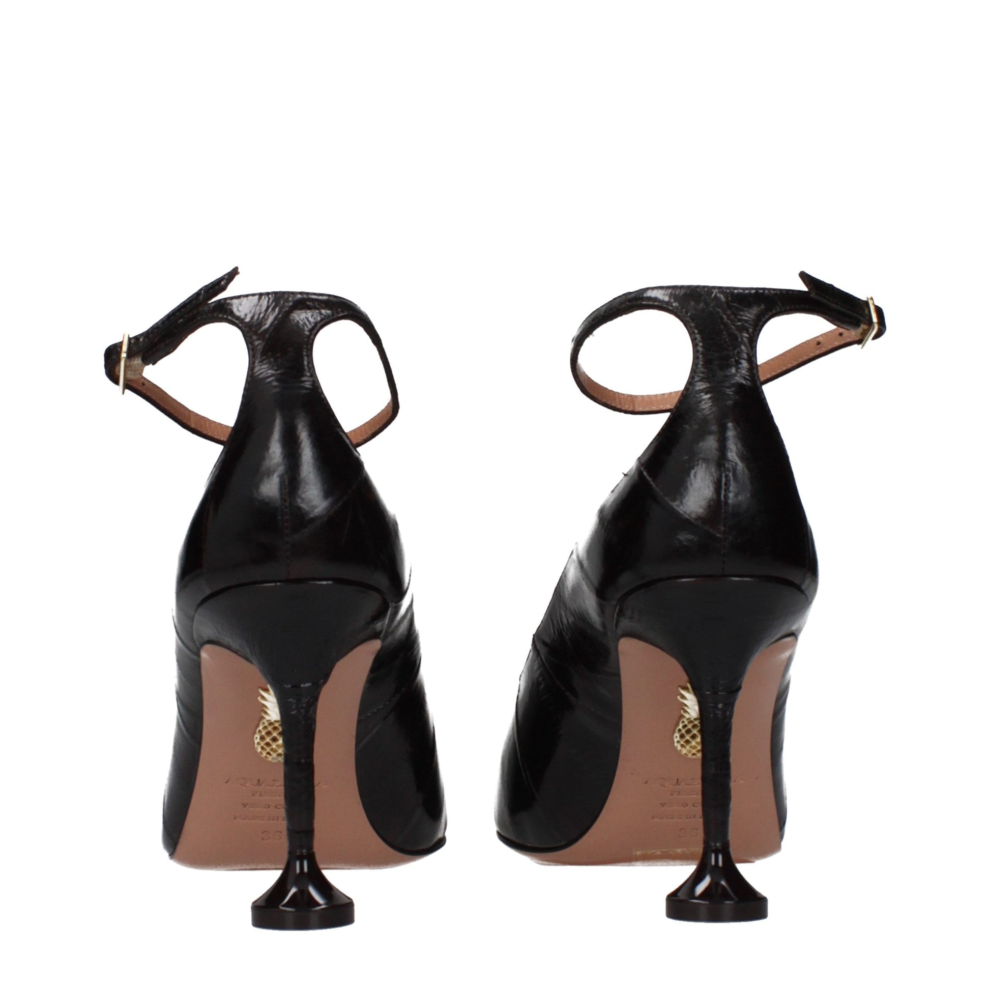 Aquazzura Brown Leather Pumps Curated Luxury Accessories by Orvyn
