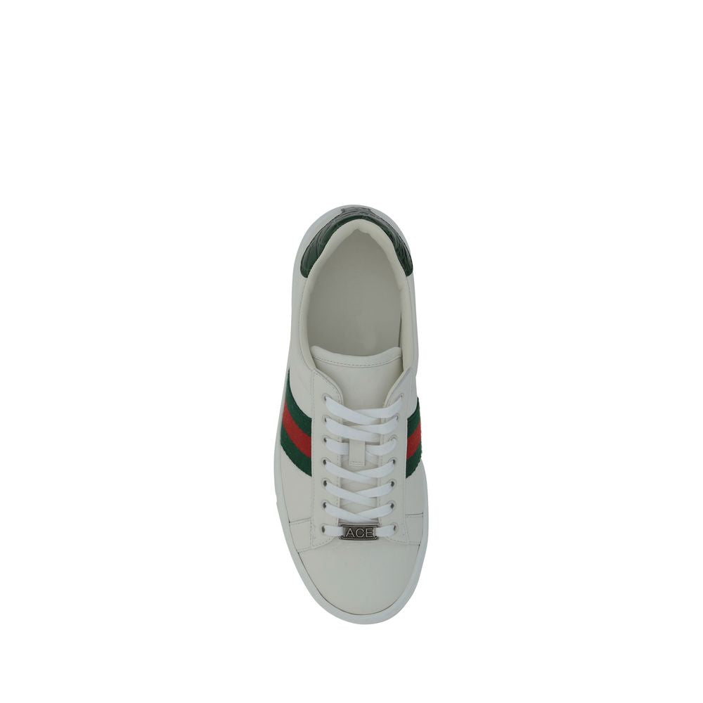 Gucci White 'Low Top' Sneakers weiss