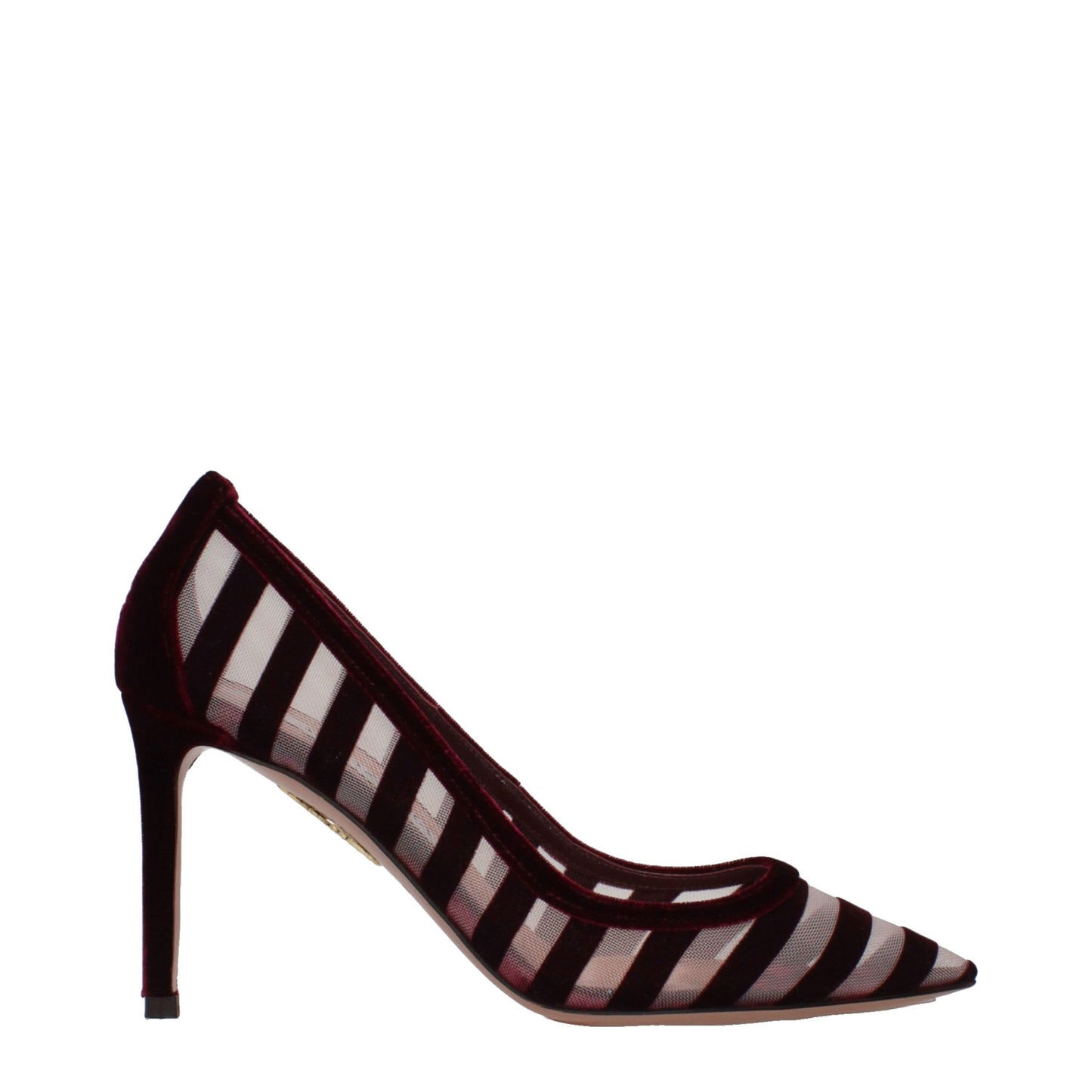 Aquazzura Transparent Velvet Mid Heel Pumps Curated Luxury Accessories by Orvyn