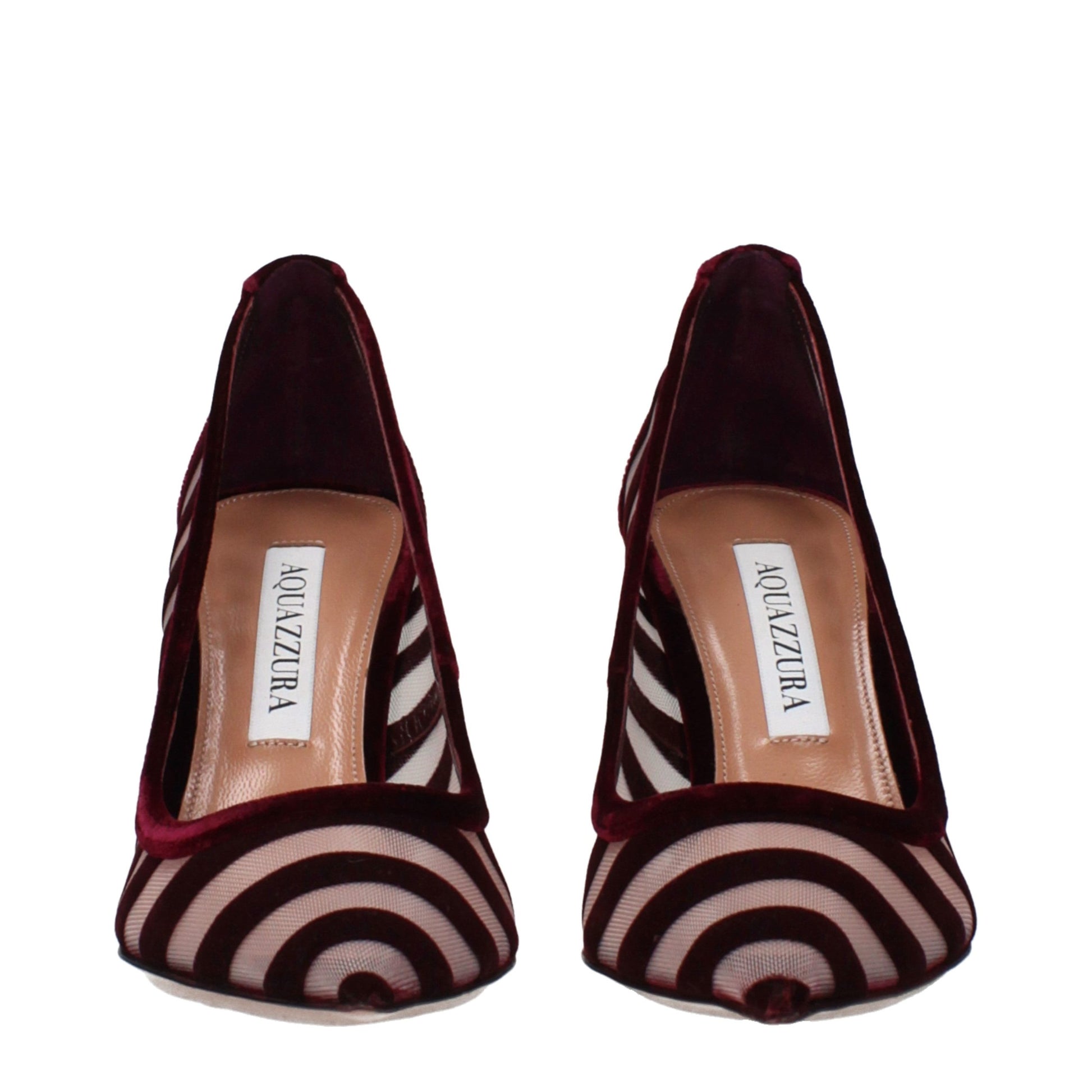 Aquazzura Transparent Velvet Mid Heel Pumps Curated Luxury Accessories by Orvyn