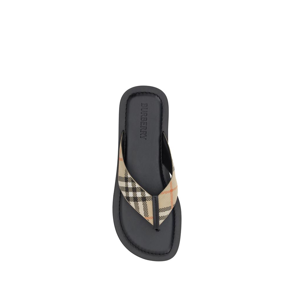 Burberry Multicolor Polyamide Flip-Flop Sandals Curated Luxury Accessories by Orvyn