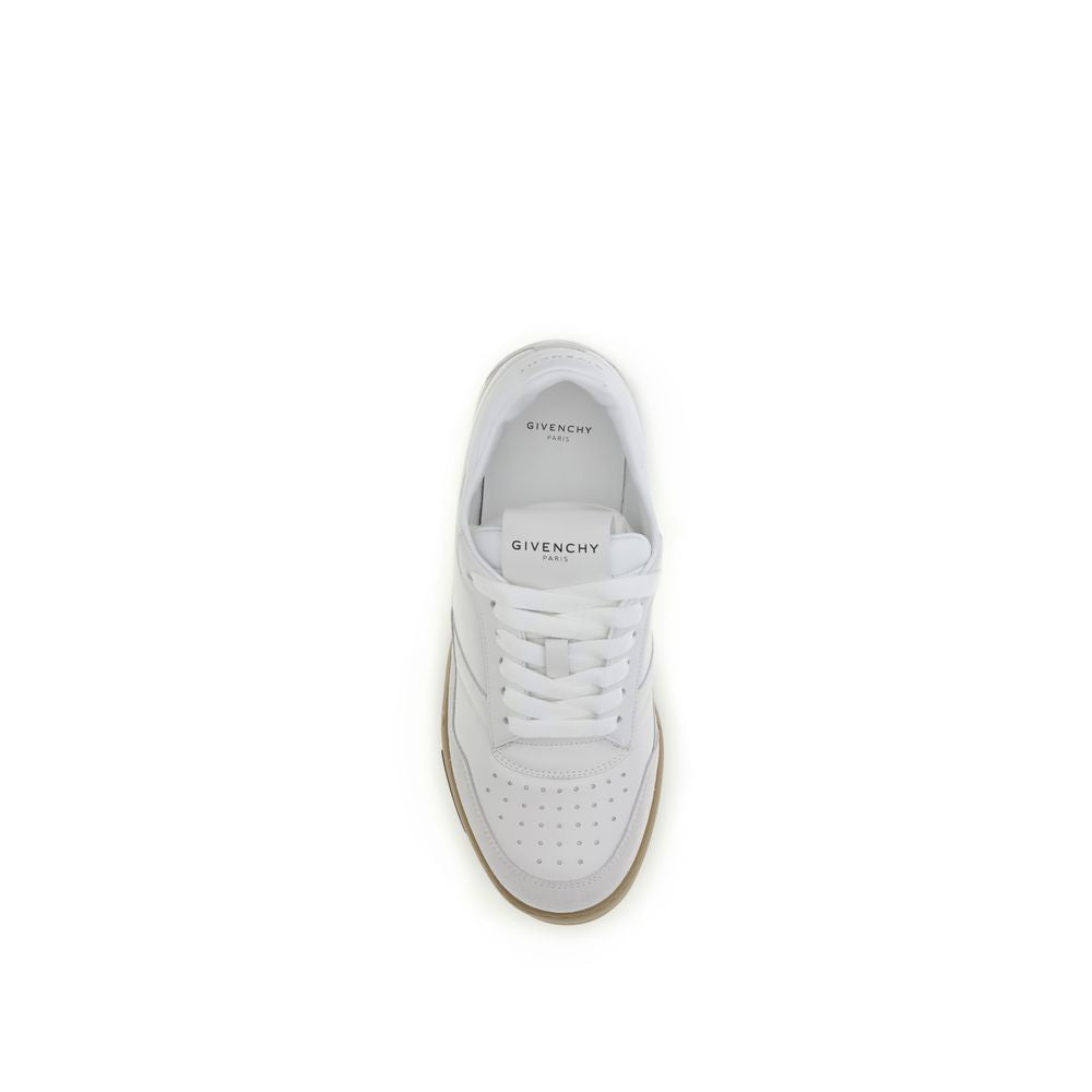 Givenchy White Calf Leather Bos Taurus Chunky Sneakers Curated Luxury Accessories by Orvyn