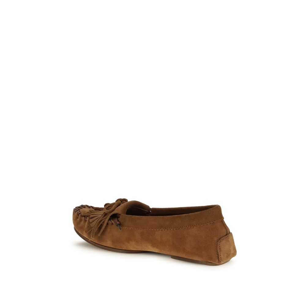 Paris Texas Brown Calf Leather Bos Taurus Slip-On Loafers Curated Luxury Accessories by Orvyn
