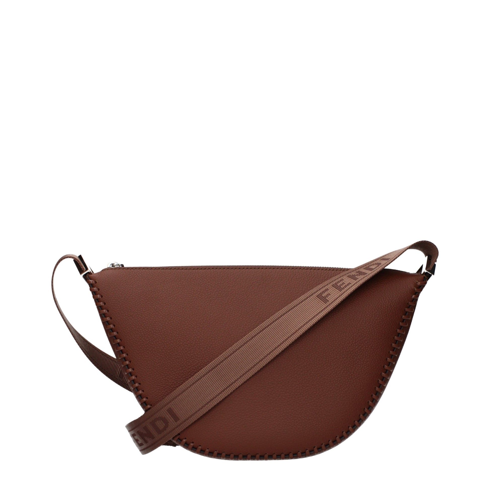 Fendi Brown Leather Crossbody Bag Curated Luxury Accessories by Orvyn