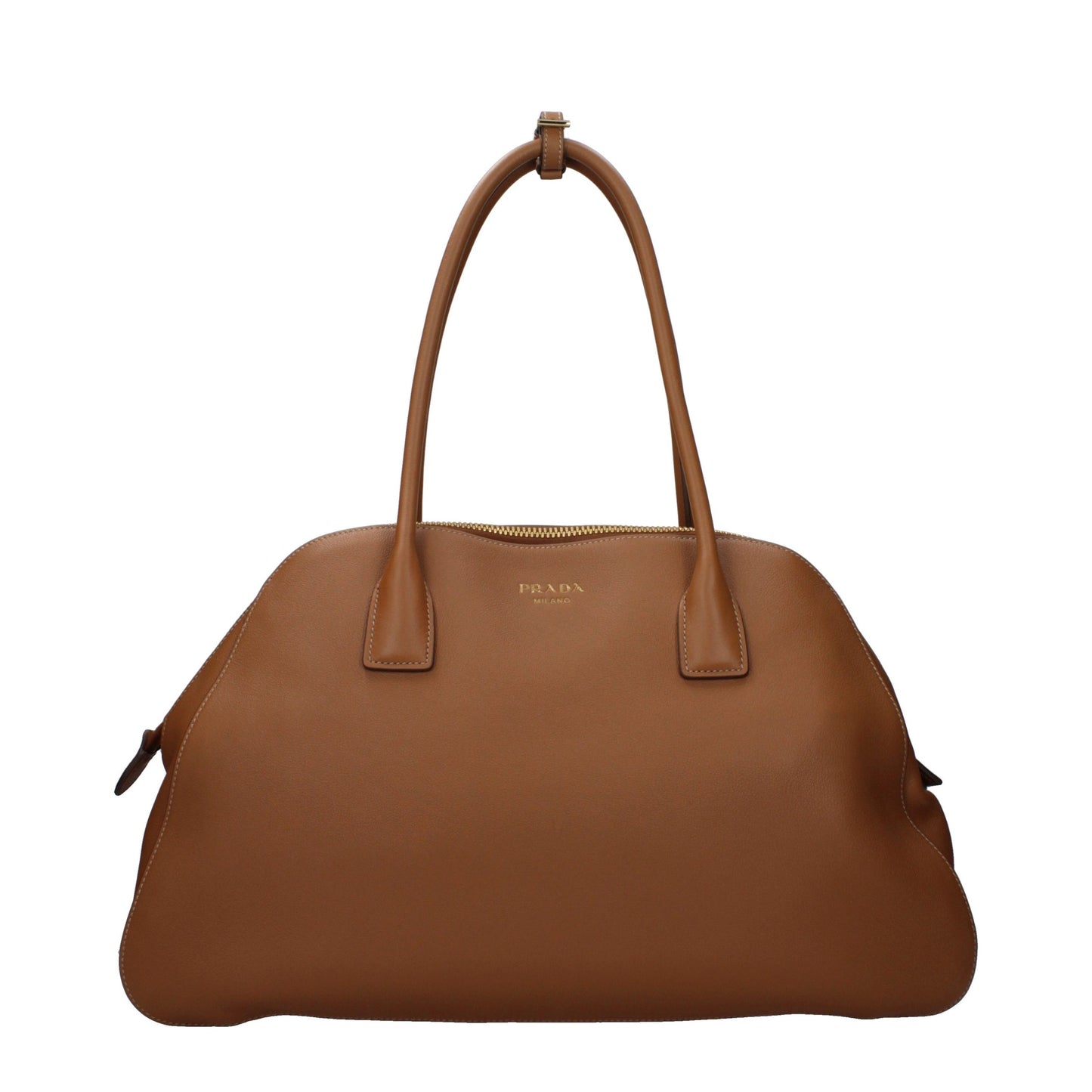 Prada Brown Soft Leather Tote Bag Curated Luxury Accessories by Orvyn