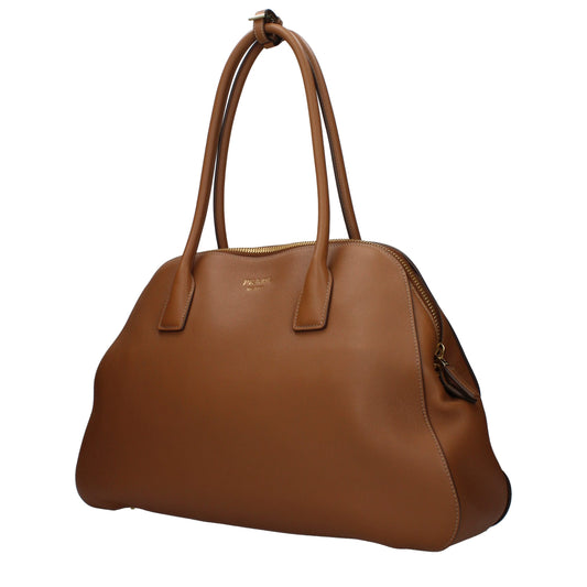 Prada Brown Soft Leather Tote Bag