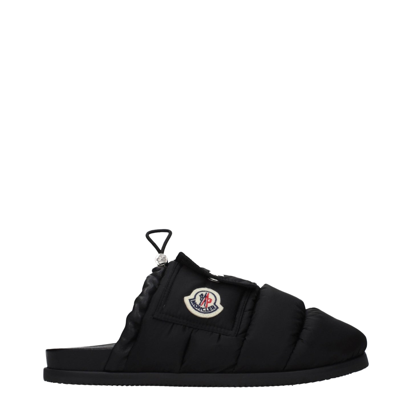 Moncler Black Fabric Slippers Curated Luxury Accessories by Orvyn