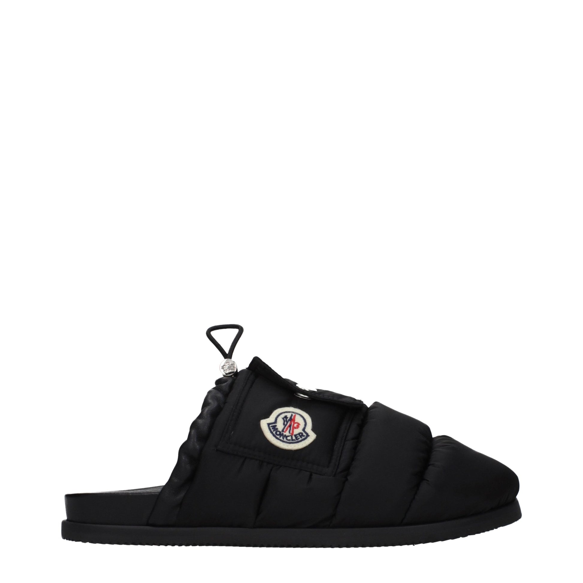 Moncler Black Fabric Slippers Curated Luxury Accessories by Orvyn