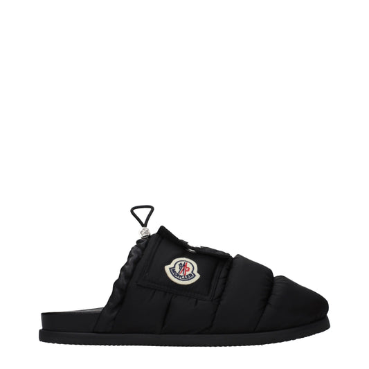 Moncler Black Fabric Slippers Curated Luxury Accessories by Orvyn