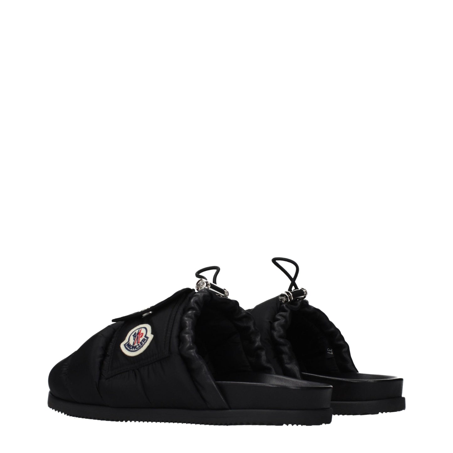 Moncler Black Fabric Slippers Curated Luxury Accessories by Orvyn