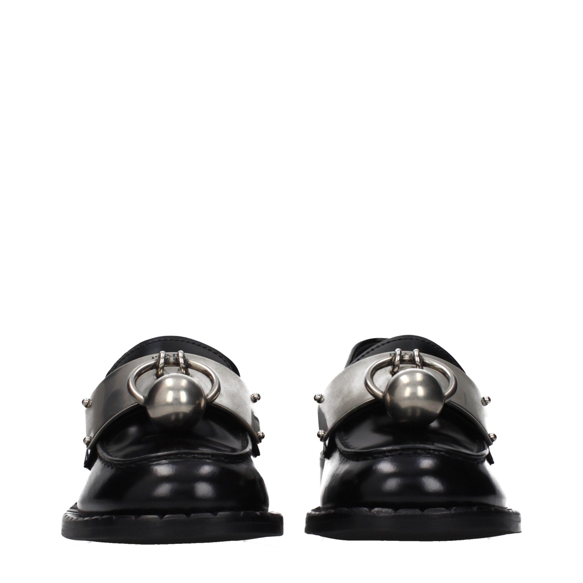 Prada Black Leather Slip-On Loafers Curated Luxury Accessories by Orvyn