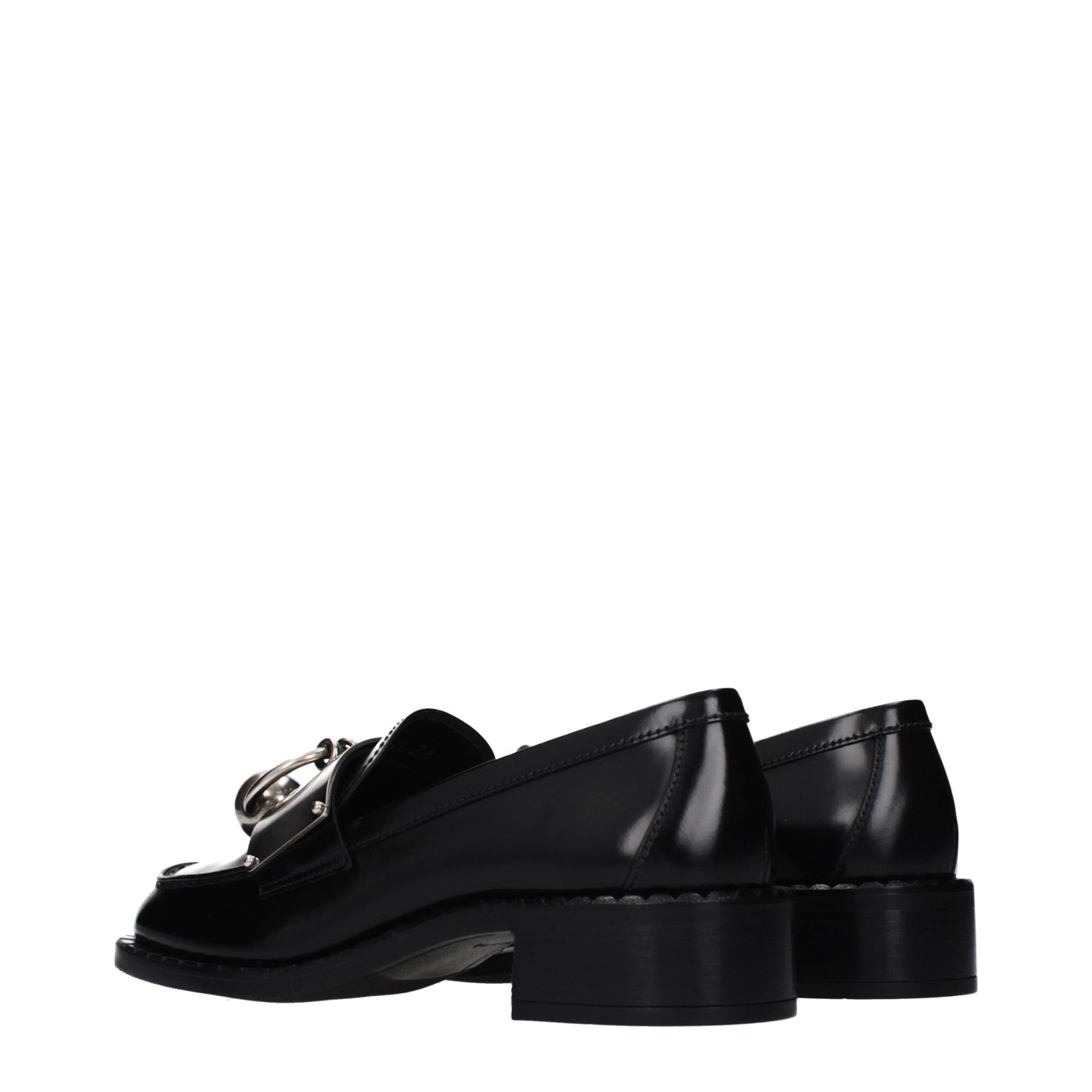 Prada Black Leather Slip-On Loafers Curated Luxury Accessories by Orvyn