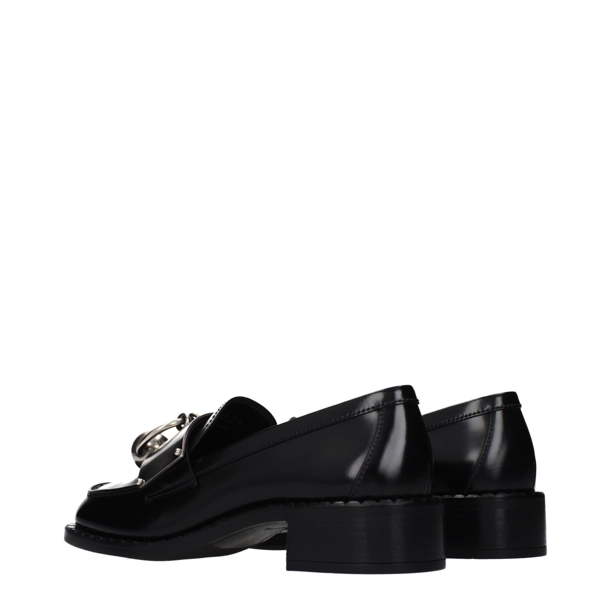 Prada Black Leather Slip-On Loafers Curated Luxury Accessories by Orvyn