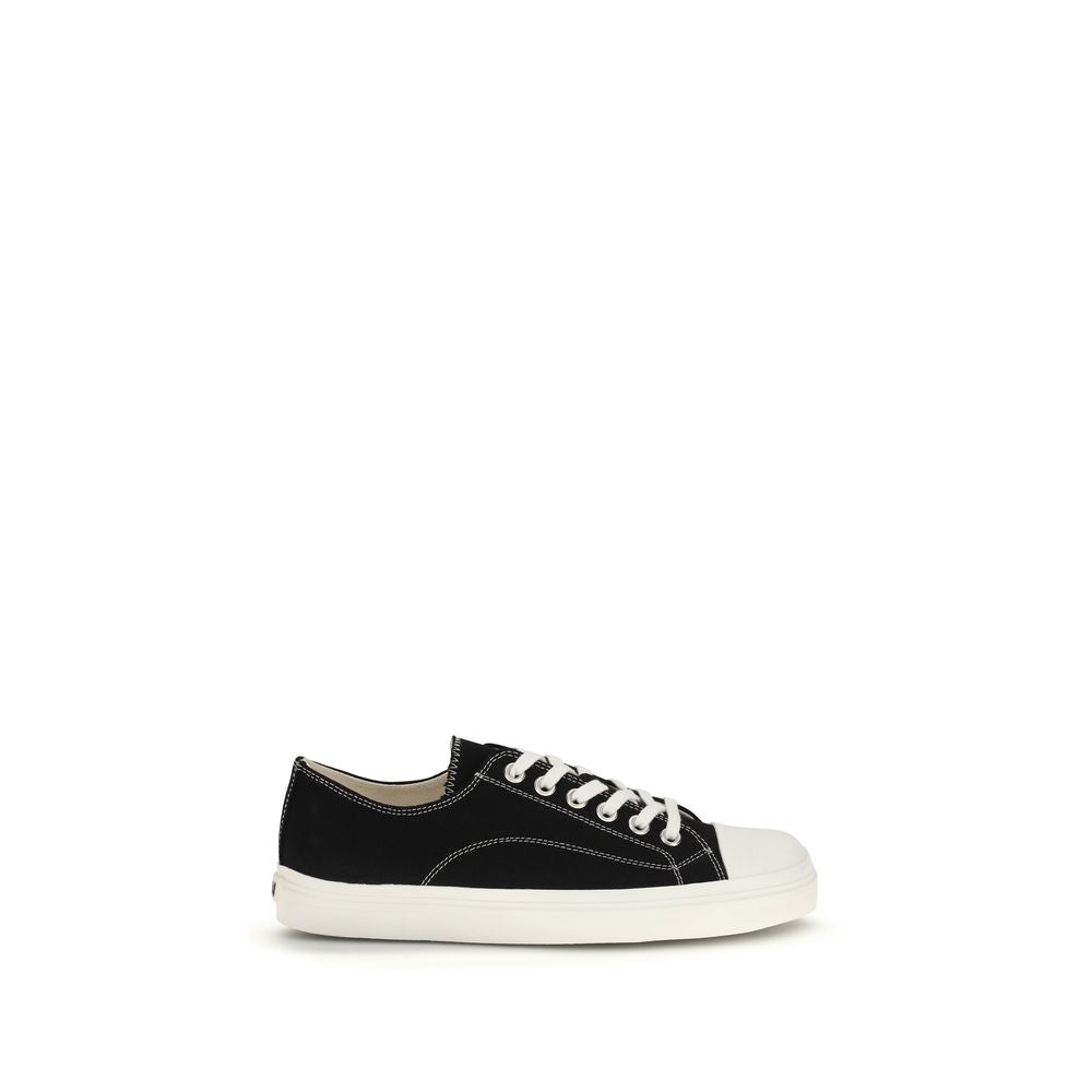 Moschino Black Cotton Low Top Sneakers Curated Luxury Accessories by Orvyn