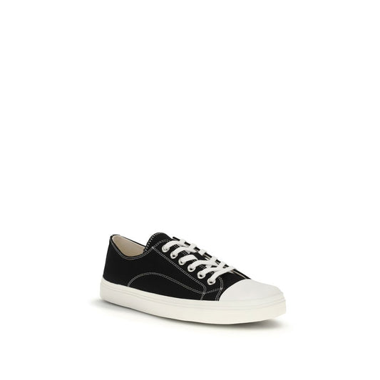 Moschino Black Cotton Low Top Sneakers Curated Luxury Accessories by Orvyn