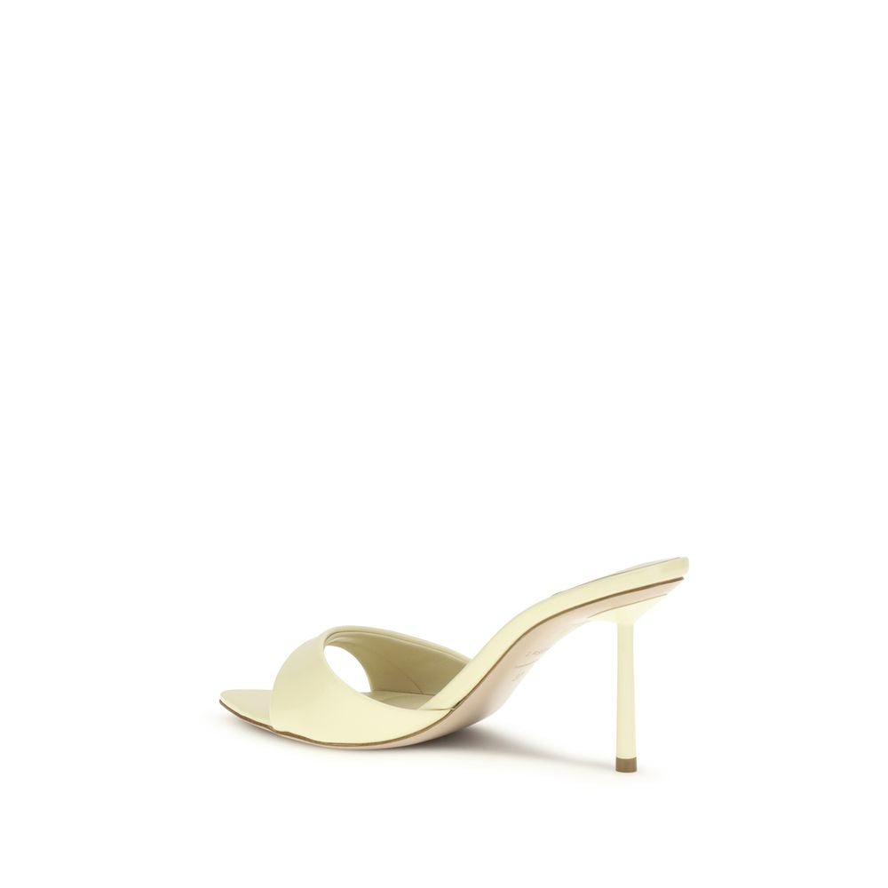 LE SILLA Bicolor Calf Leather Bos Taurus Stiletto Heel Sandals Curated Luxury Accessories by Orvyn