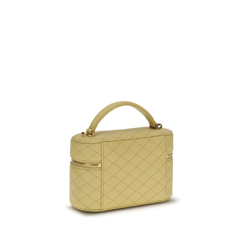 Saint Laurent Bicolor Vanity Gaby Leather Handbag Shoulder Bag Curated Luxury Accessories by Orvyn