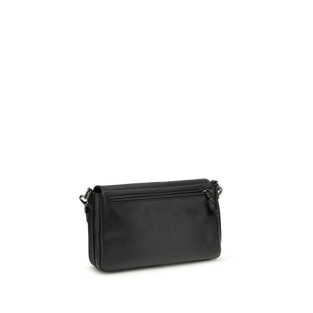 Fendi Black Calf Leather Bos Taurus Shoulder Bag Curated Luxury Accessories by Orvyn