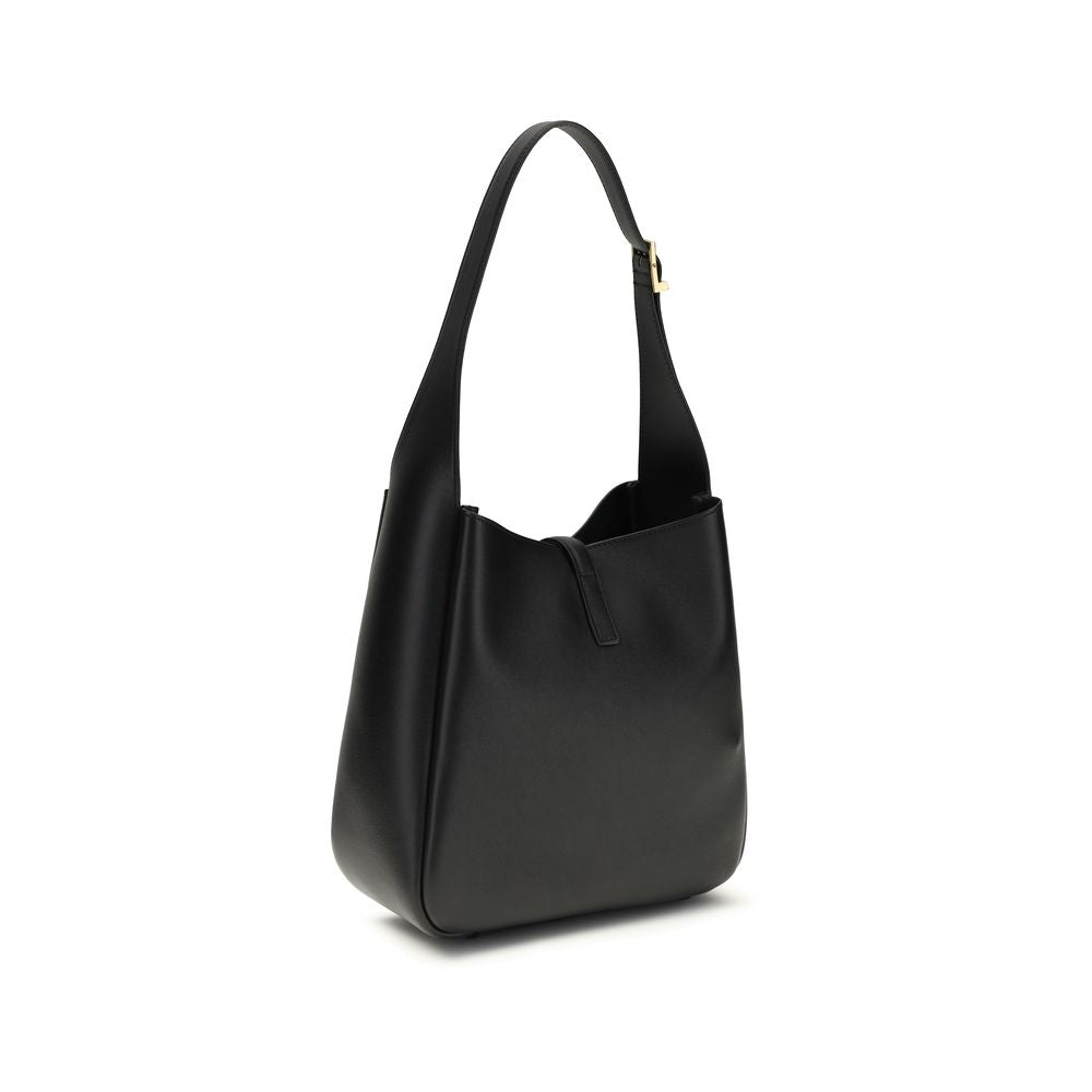 Saint Laurent Black Calf Leather Bos Taurus Shoulder Bag Curated Luxury Accessories by Orvyn