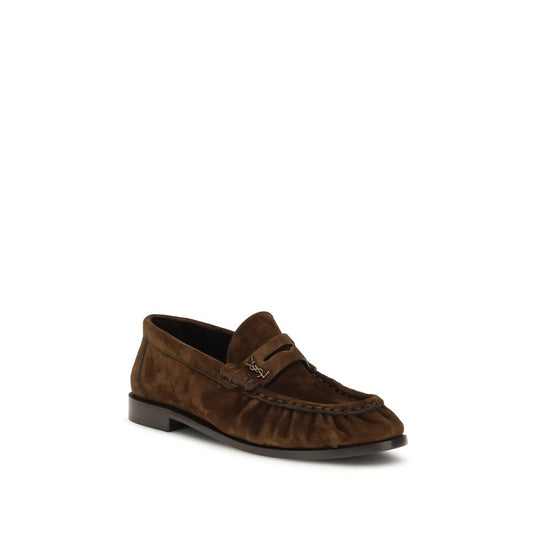 Saint Laurent Brown Le Loafer Slip-On Loafers