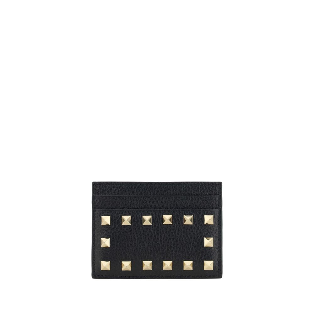 Valentino Garavani Black Calf Leather Bos Taurus Wallet Curated Luxury Accessories by Orvyn