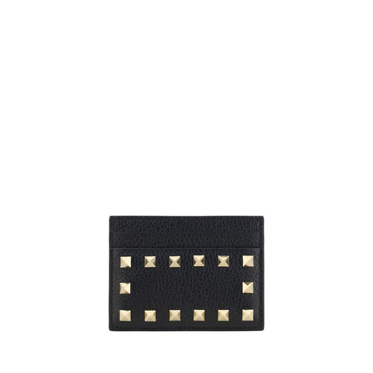 Valentino Garavani Black Calf Leather Bos Taurus Wallet Curated Luxury Accessories by Orvyn