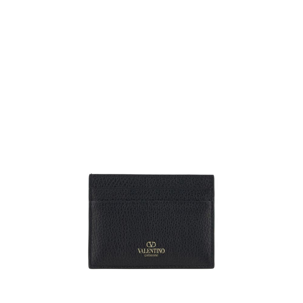 Valentino Garavani Black Calf Leather Bos Taurus Wallet Curated Luxury Accessories by Orvyn