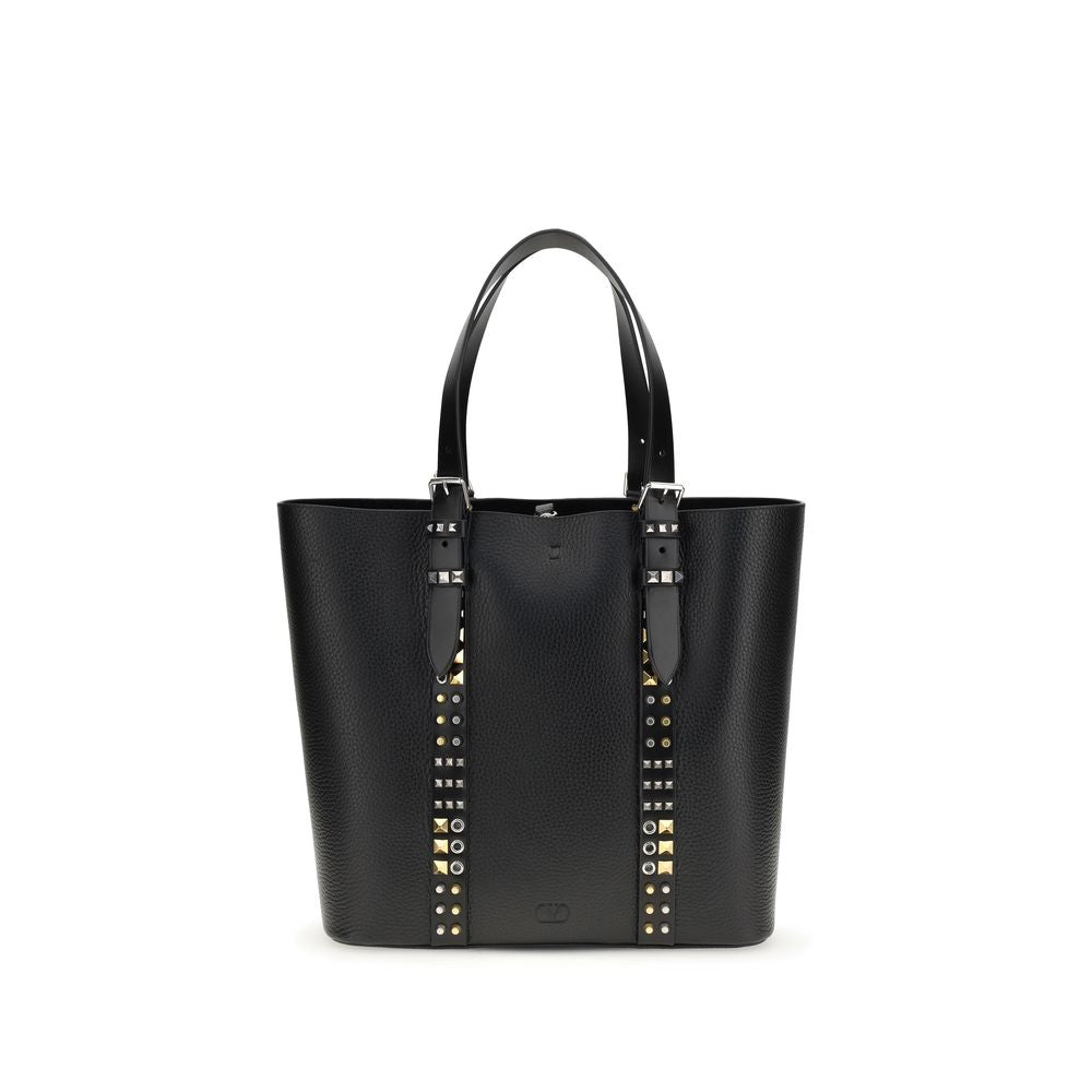 discover authentic Valentino Garavani Black Calf Leather Bos Taurus Shoulder Bag curated by Orvyn luxury accessories