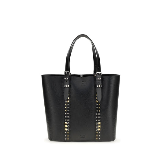 discover authentic Valentino Garavani Black Calf Leather Bos Taurus Shoulder Bag curated by Orvyn luxury accessories