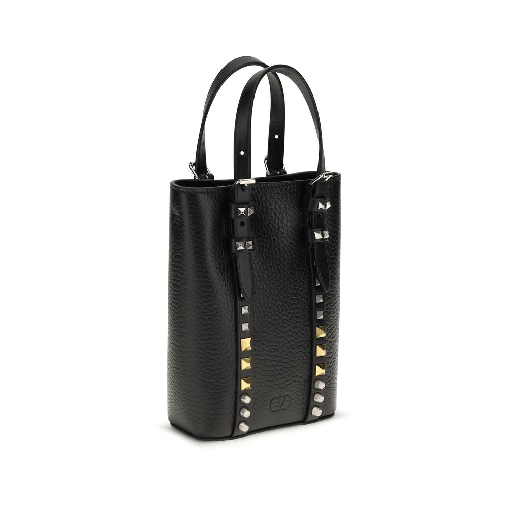 Valentino Garavani Black Calf Leather Bos Taurus Other Accessories Curated Luxury Accessories by Orvyn
