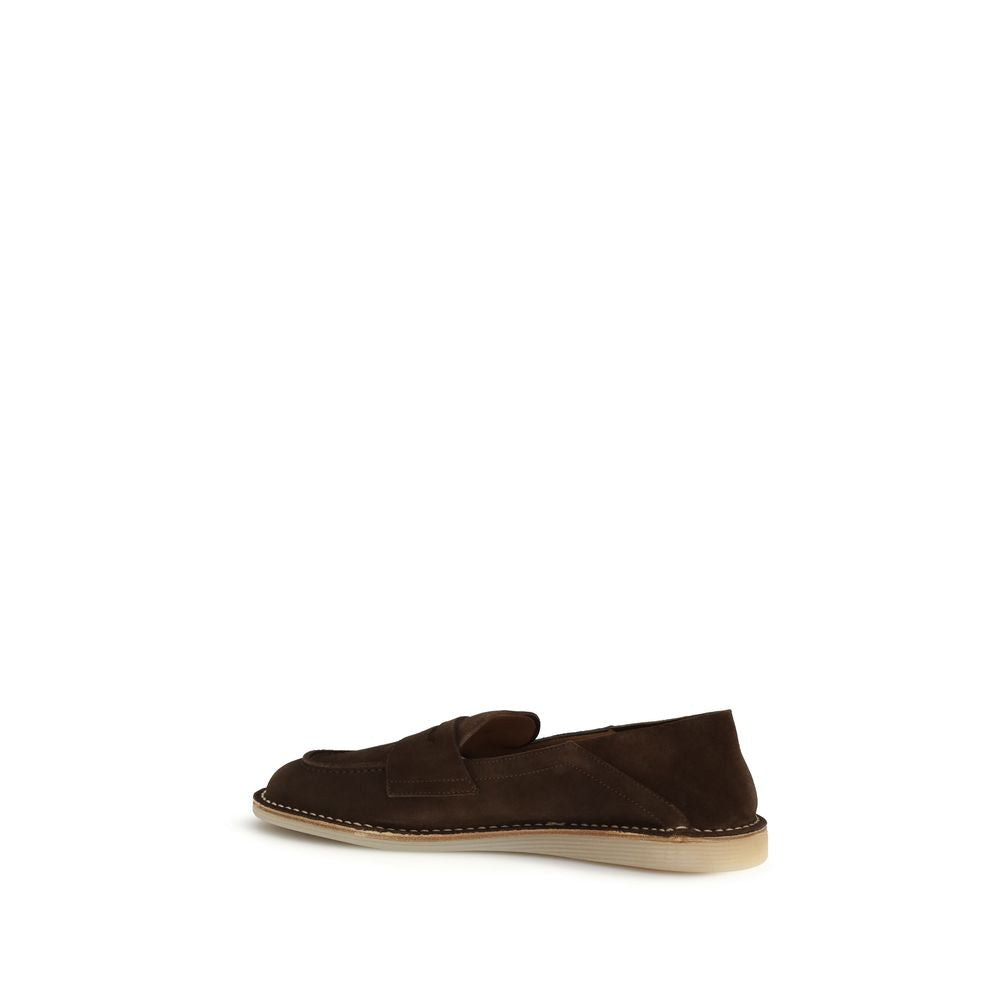 Dolce & Gabbana Brown Calf Leather Bos Taurus Slip-On Loafers Curated Luxury Accessories by Orvyn