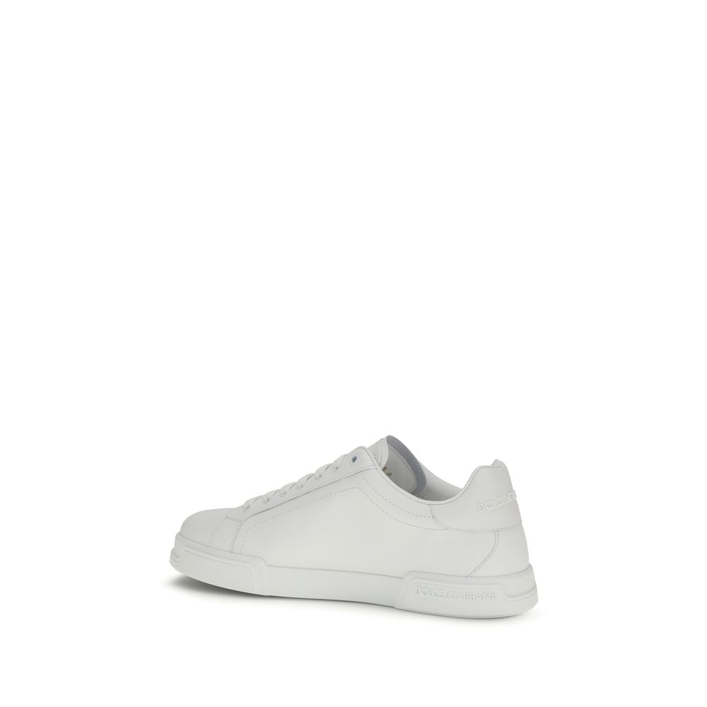 Dolce & Gabbana White 'Low Top' Sneakers weiss