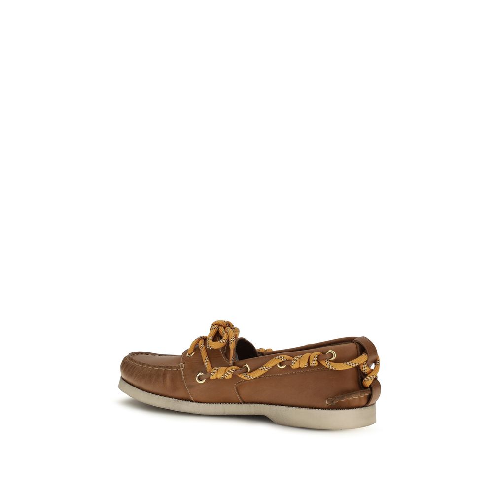 Golden Goose Brown Calf Leather Bos Taurus Slip-On Loafers Curated Luxury Accessories by Orvyn