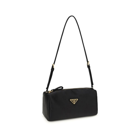 Prada Black Silk Shoulder Bag Curated Luxury Accessories by Orvyn