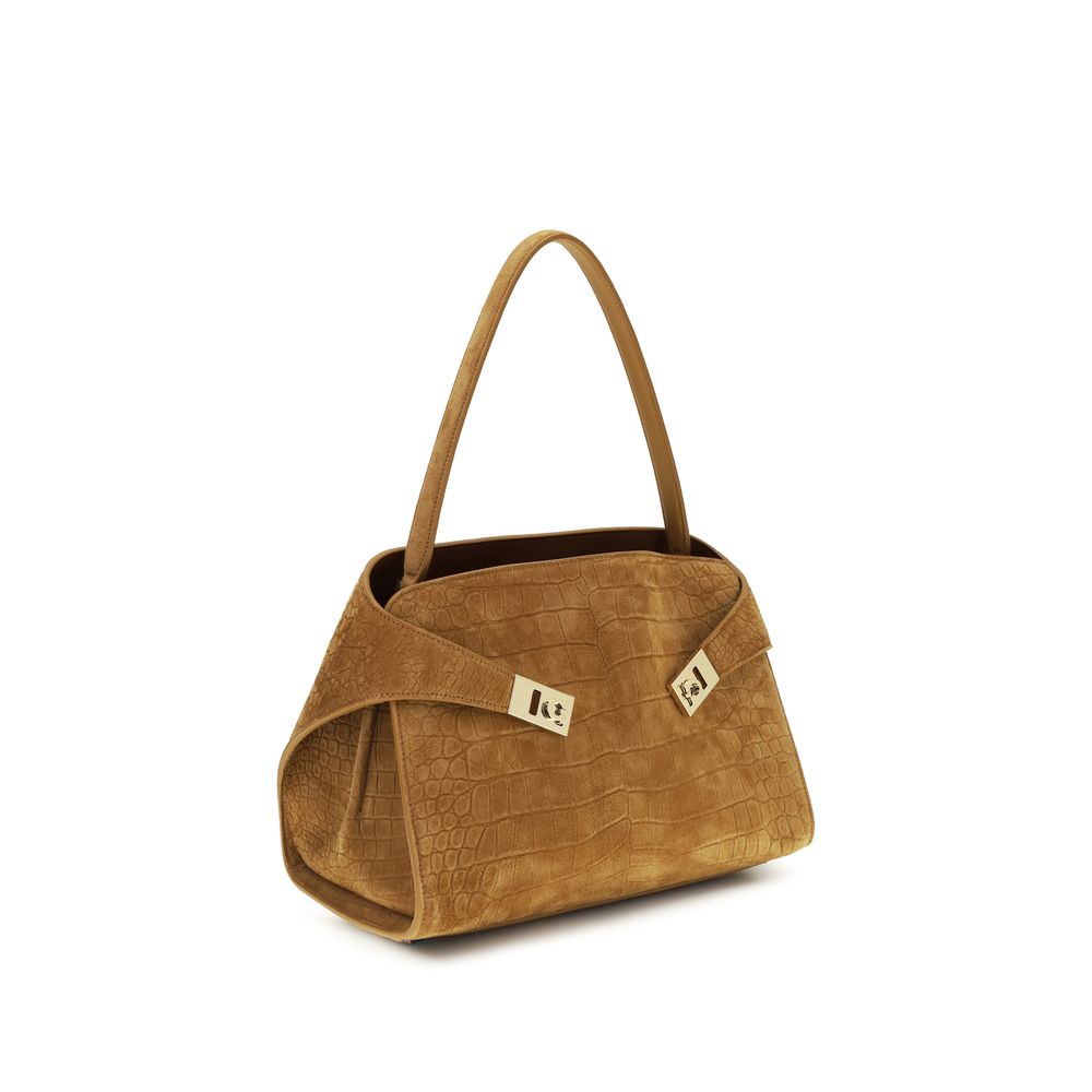 Ferragamo Beige Goatskin Shoulder Bag Curated Luxury Accessories by Orvyn