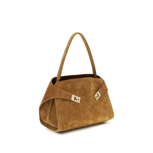 Ferragamo Beige Goatskin Shoulder Bag Curated Luxury Accessories by Orvyn