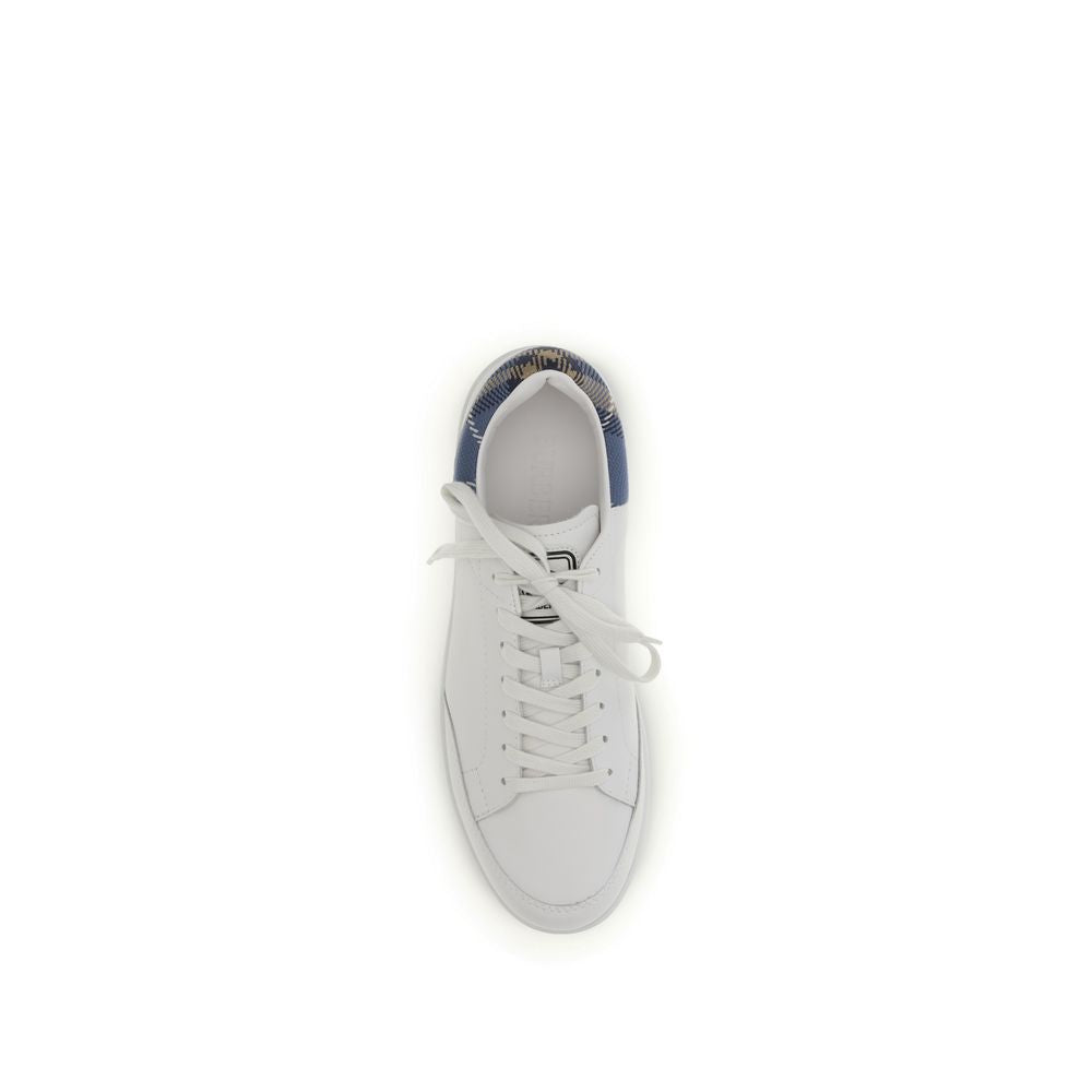Burberry White Calf Leather Bos Taurus Low Top Sneakers Curated Luxury Accessories by Orvyn