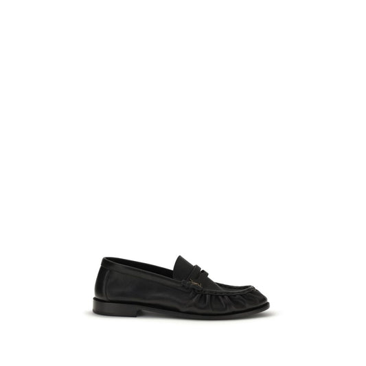 Saint Laurent Black 'Slip-On' Loafers schwarz