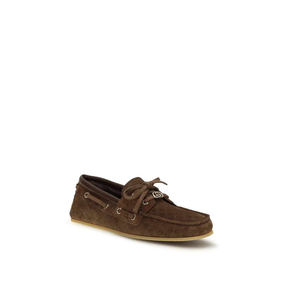 Gucci Brown Calf Leather Bos Taurus Slip-On Loafers Curated Luxury Accessories by Orvyn