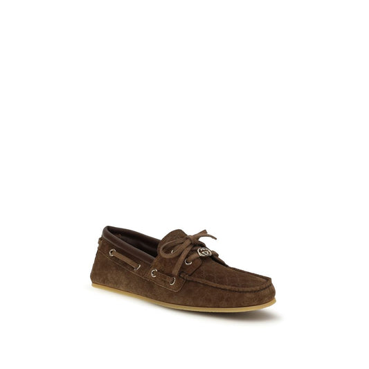 Gucci Brown Calf Leather Bos Taurus Slip-On Loafers Curated Luxury Accessories by Orvyn