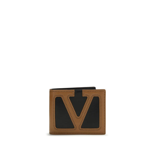 Valentino Garavani Black Calf Leather Bos Taurus Wallet Curated Luxury Accessories by Orvyn