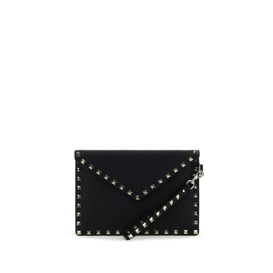 Valentino Garavani Black Calf Leather Bos Taurus Accessories Curated Luxury Accessories by Orvyn