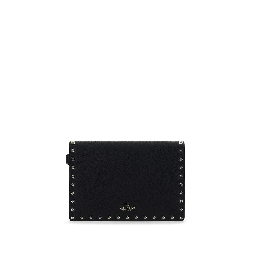 Valentino Garavani Black Calf Leather Bos Taurus Accessories Curated Luxury Accessories by Orvyn