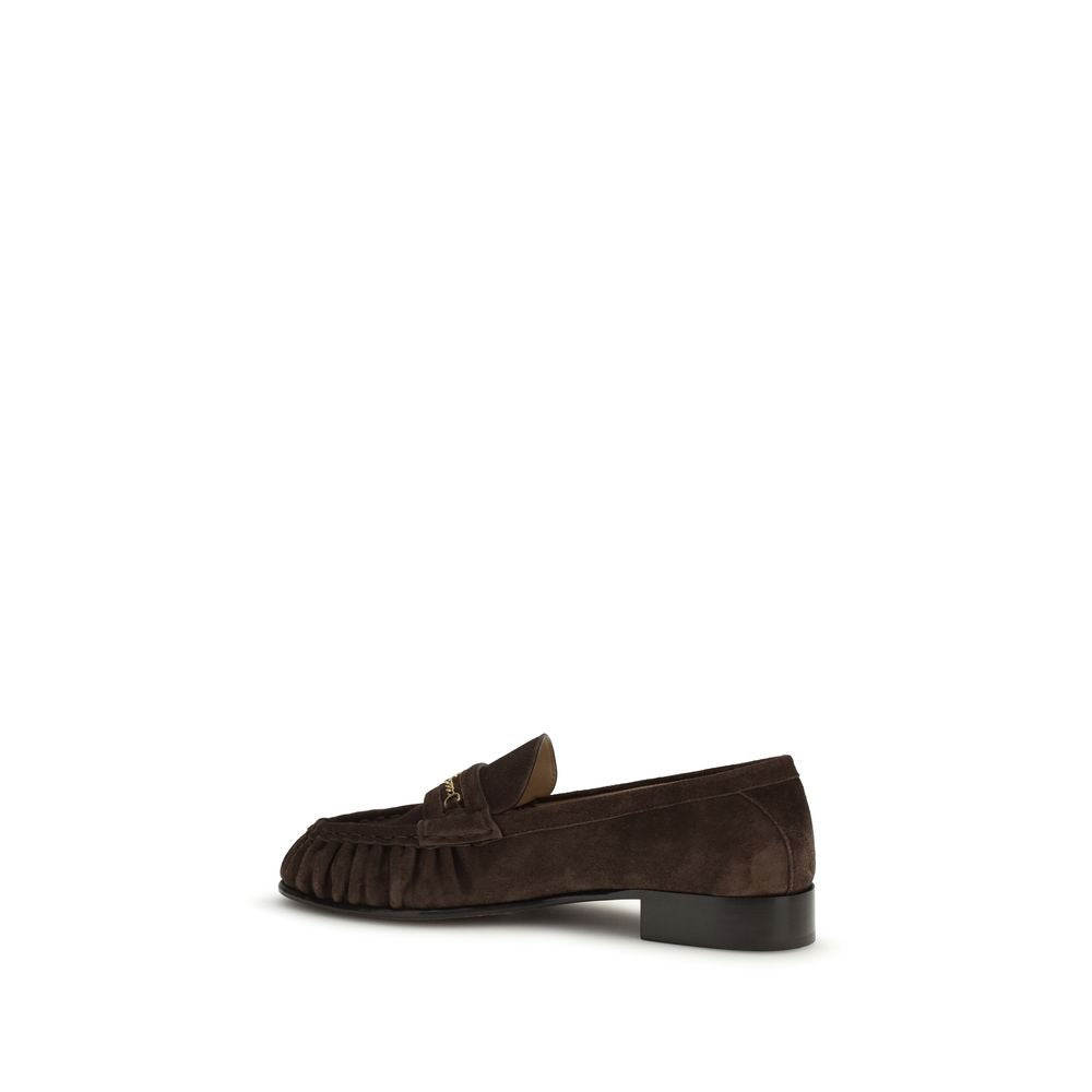 Valentino Garavani Brown Calf Leather Bos Taurus Slip-On Loafers Curated Luxury Accessories by Orvyn