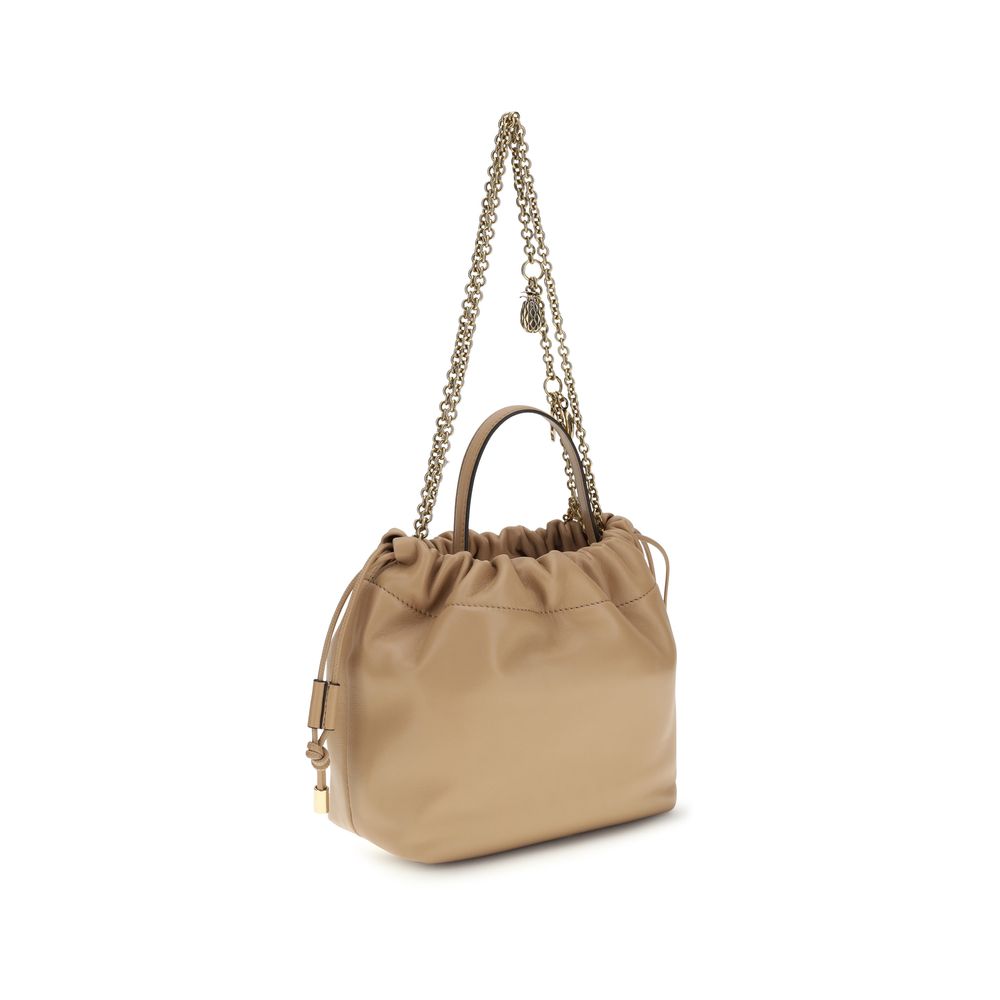 Chloé Beige Icons Leather Chain Shoulder Bag