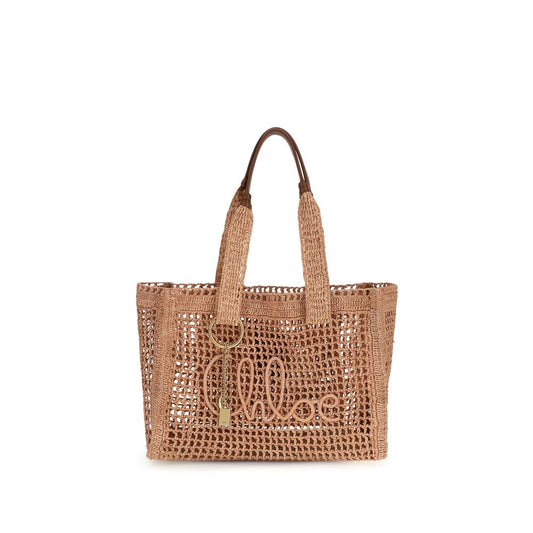 Chloé Beige Raffia Shoulder Bag Curated Luxury Accessories by Orvyn