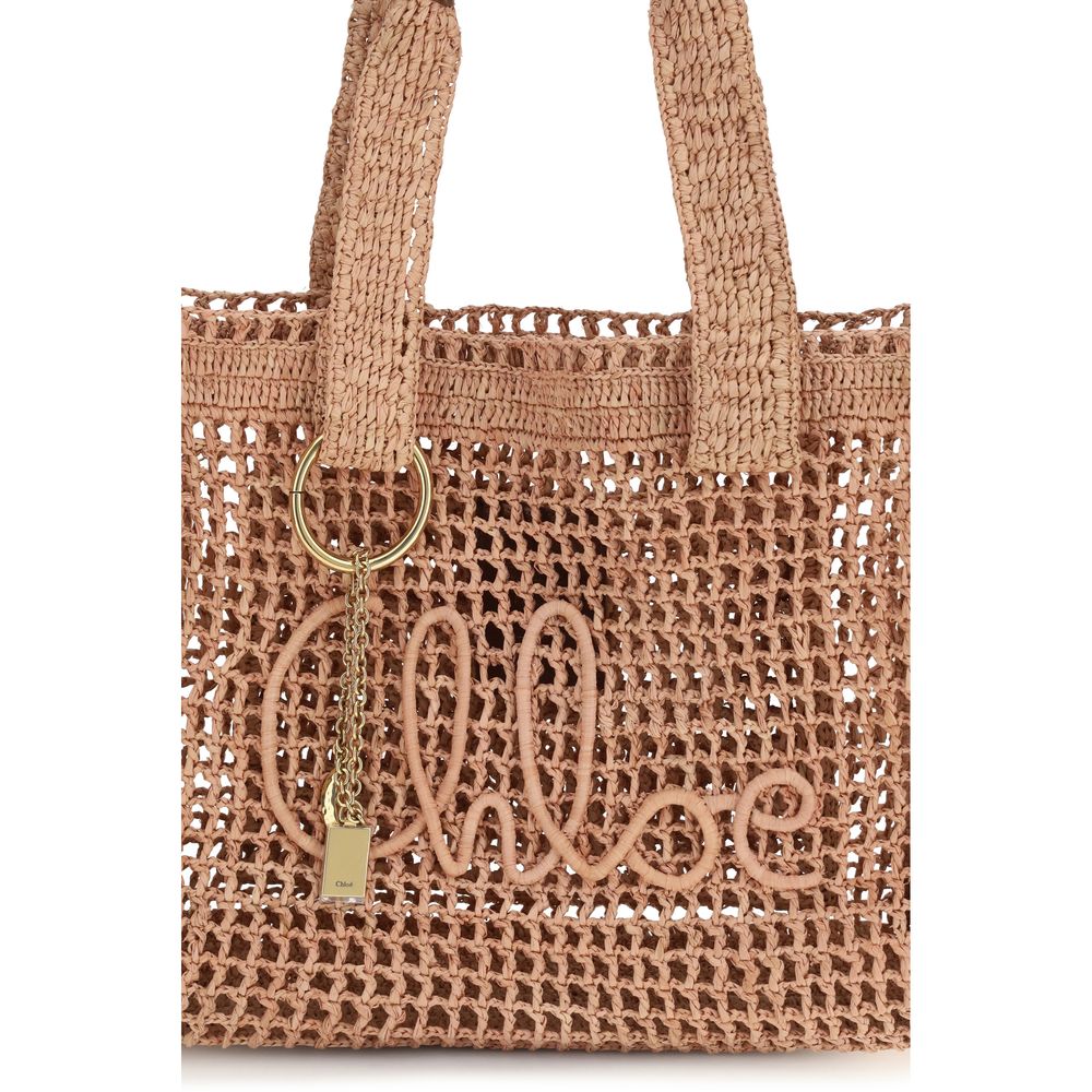 Chloé Beige Raffia Shoulder Bag Curated Luxury Accessories by Orvyn