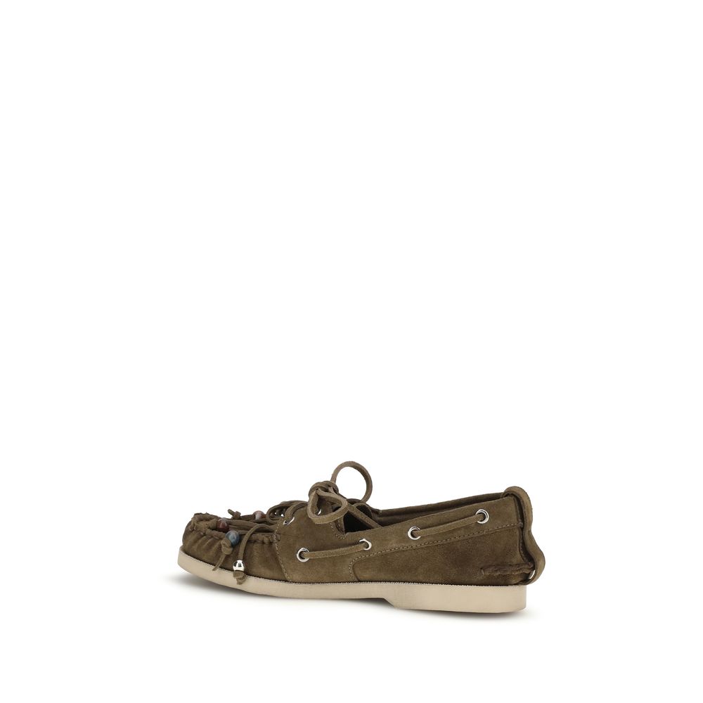 Golden Goose Bicolor Calf Leather Bos Taurus Slip-On Loafers Curated Luxury Accessories by Orvyn