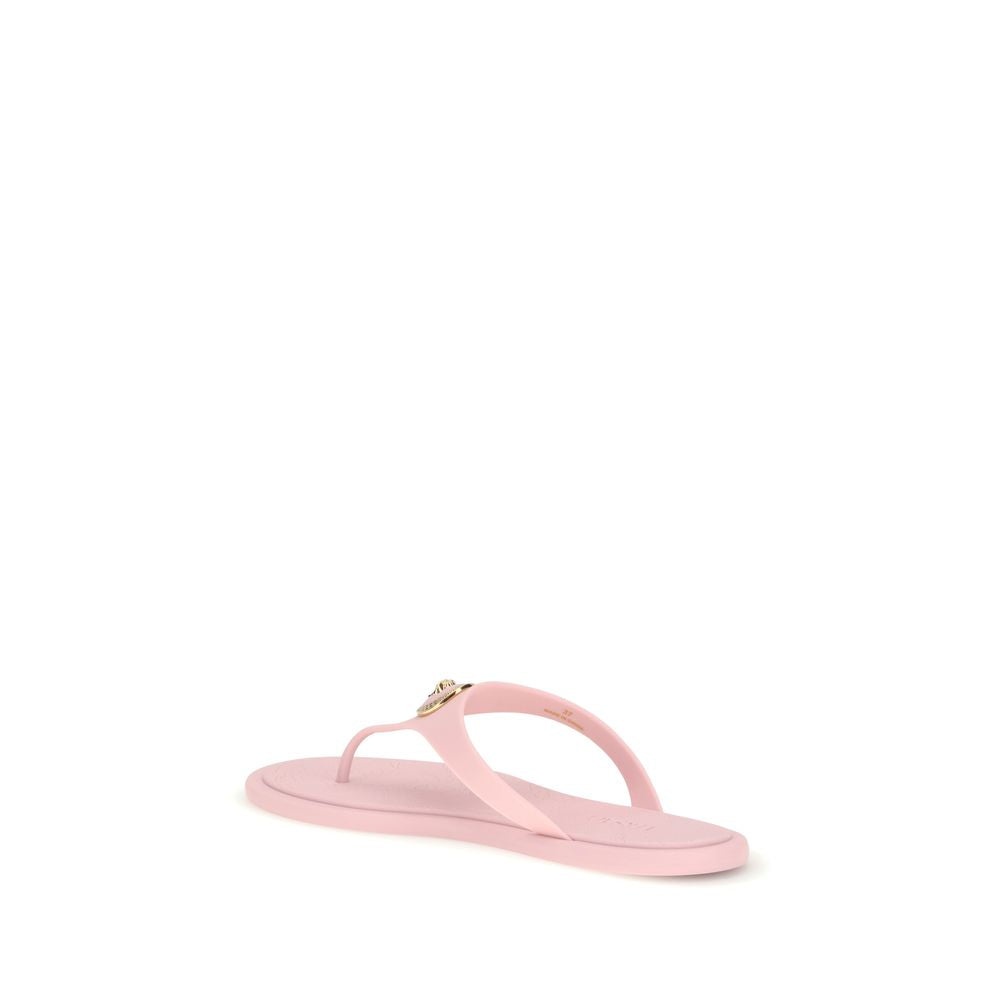 Versace Multicolor Rubber Flip-Flop Sandals Curated Luxury Accessories by Orvyn
