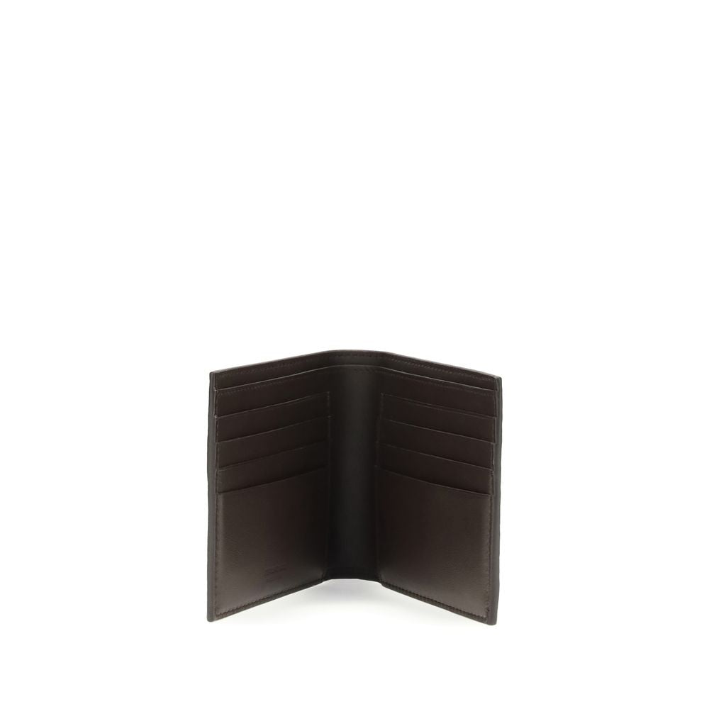 Ferragamo Brown Calf Leather Bos Taurus Wallet Curated Luxury Accessories by Orvyn